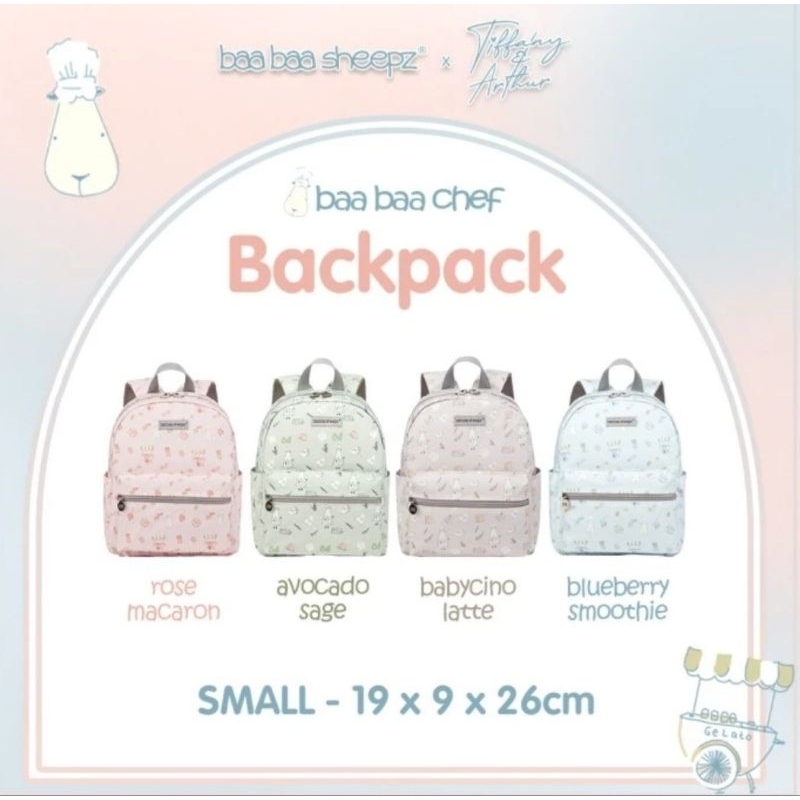 BAABAASHEEPZ X Tiffany&Arthur Backpack Chef - Tas Ransel Anak Baabaasheepz