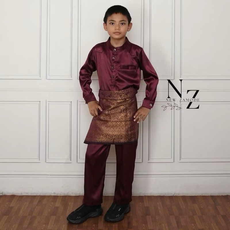 Set Baju Melayu Anak Laki Laki // Baju Melayu Pria Kekinin // Cocok Untuk Seragam Keluarga Pesta Dan