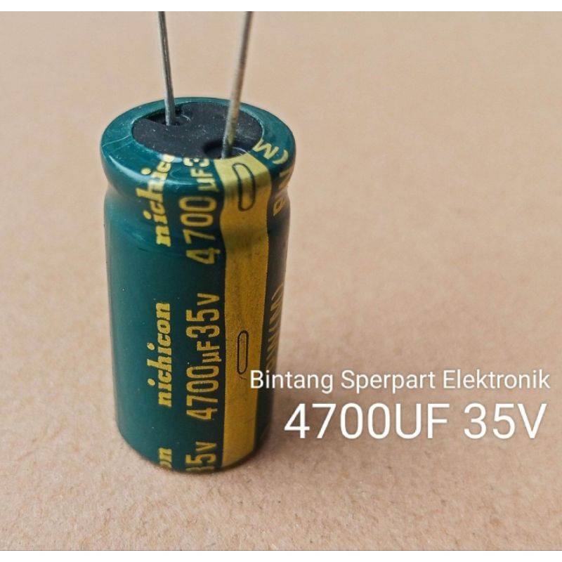 (1 Buah) KAPASITOR ELCO 4700UF 35V CAPACITOR 4700UF 35V ELCO 35V 4700UF KAPASITOR 4700UF 35V