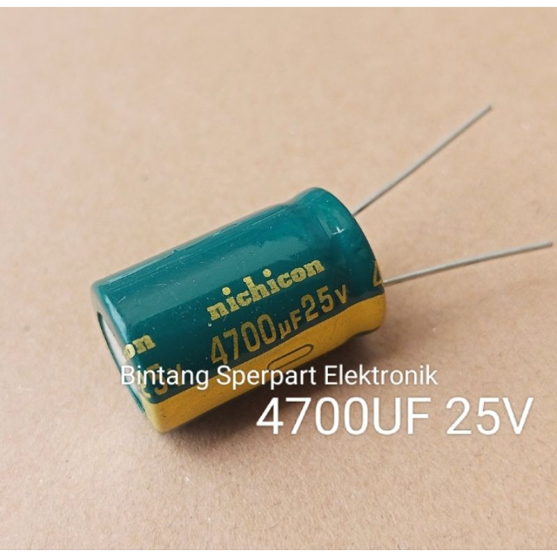 (1 Buah) KAPASITOR ELCO 4700UF 25V CAPACITOR 4700UF 25V KAPASITOR 4700UF 25V ELCO 25V 4700UF