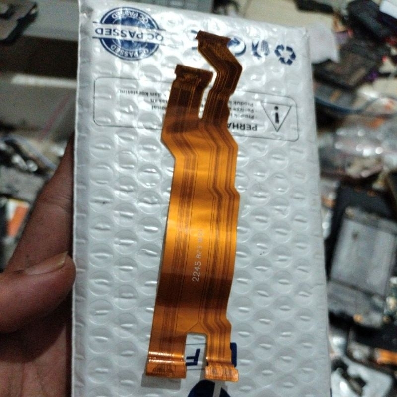 Plexible penghubung board charger, plexible lcd Vivo v27 5G original copotan...