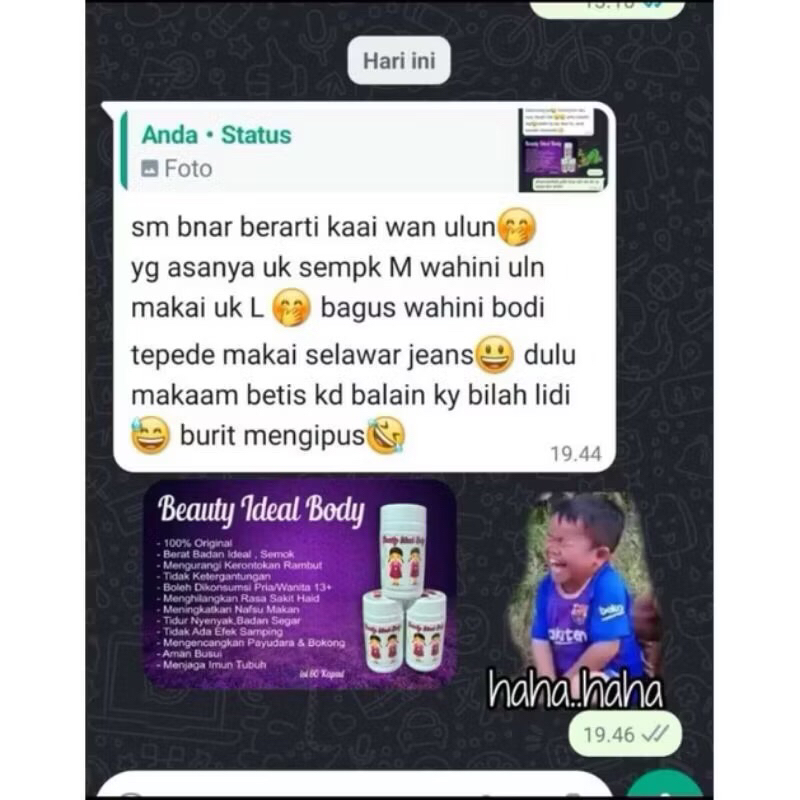 Beauty Ideal Body untuk Badan Ideal