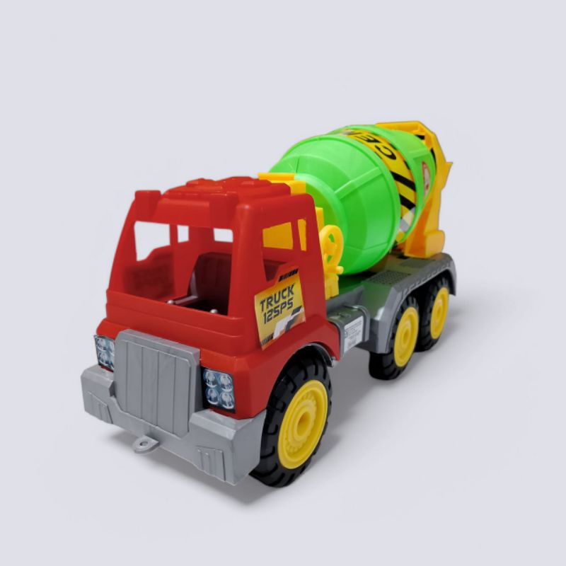 880 mainan anak truk molen mixer konstruksi ukuran sedang