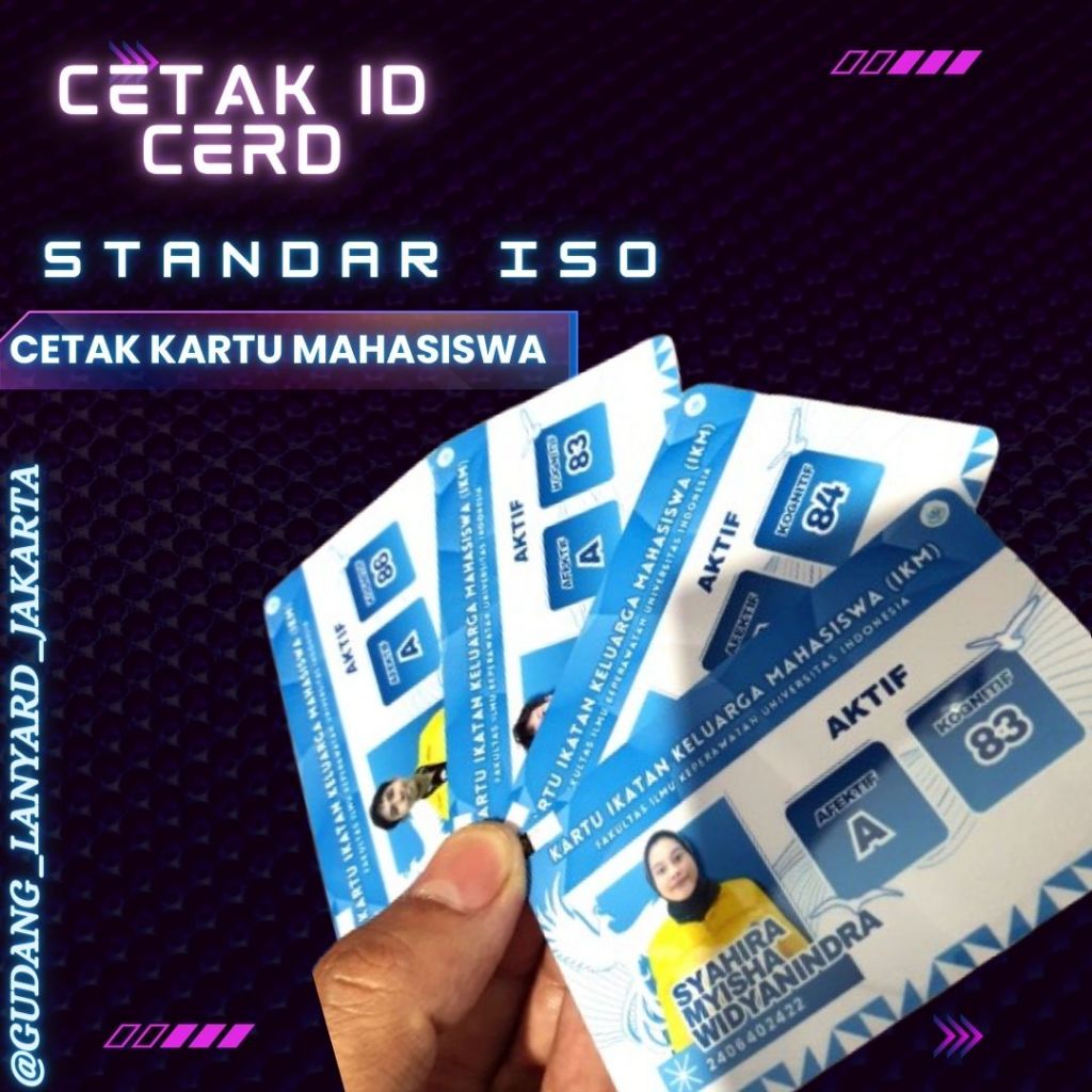 

CETAK ID CARD / KARTU VISITOR / MEMBER CARD / KARTU PEGAWAI / KARTU PELAJAR STANDART min 10pcs