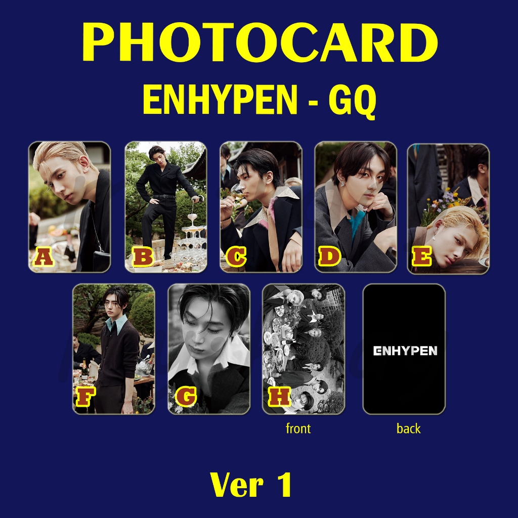 PC-1347, Unofficial Photocard ENHYPEN G Q 2 sisi