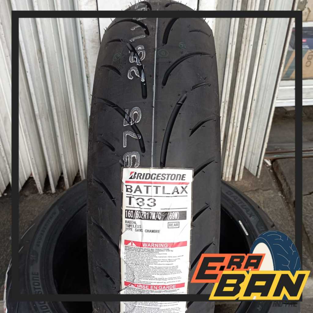 BAN LUAR BATTLAX T33 160 60 RING 17 TUBELESS TOURING