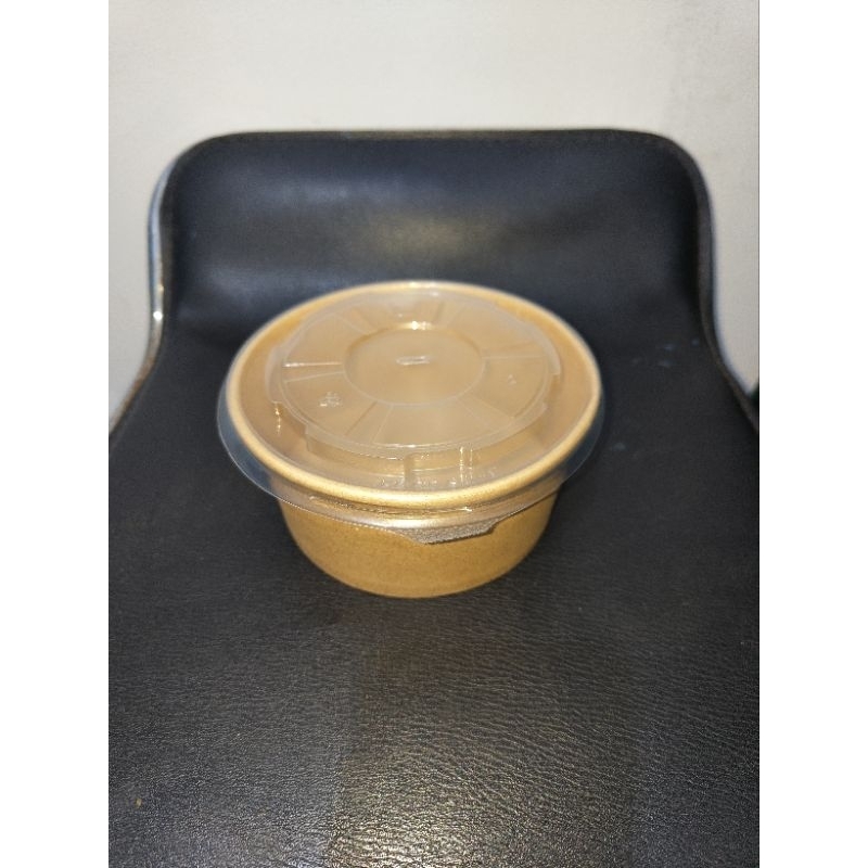 Paper bowl coklat / mangkuk coklat 500ml