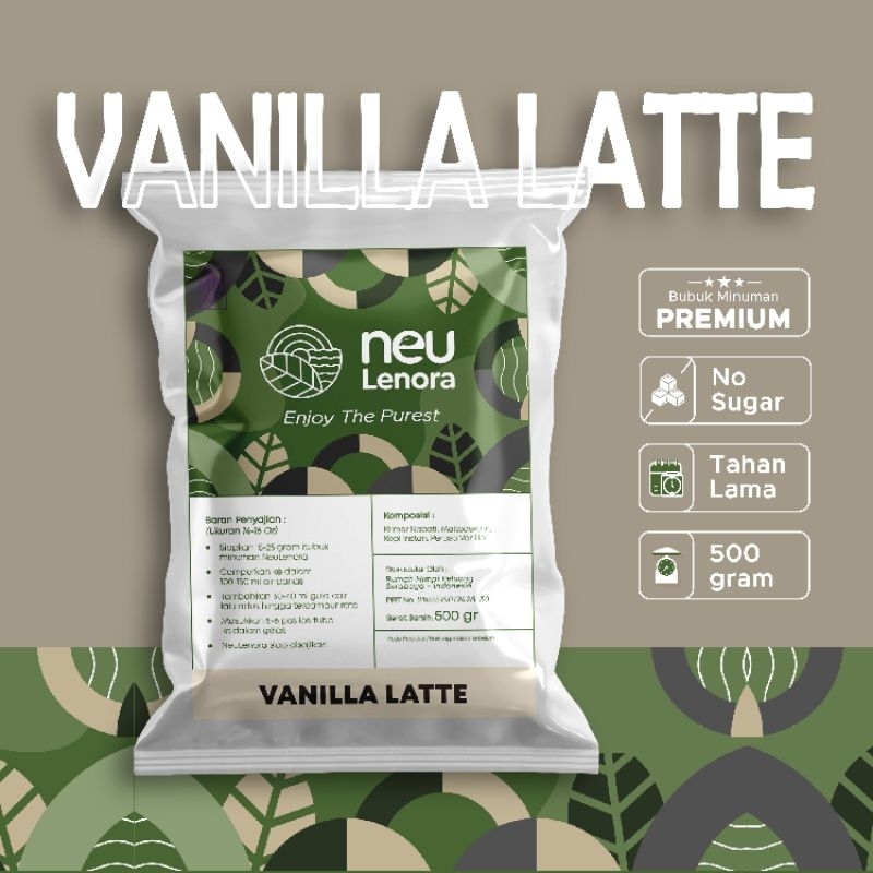 

Neulenora Bubuk Minuman Plain VANILLA LATTE 500gram