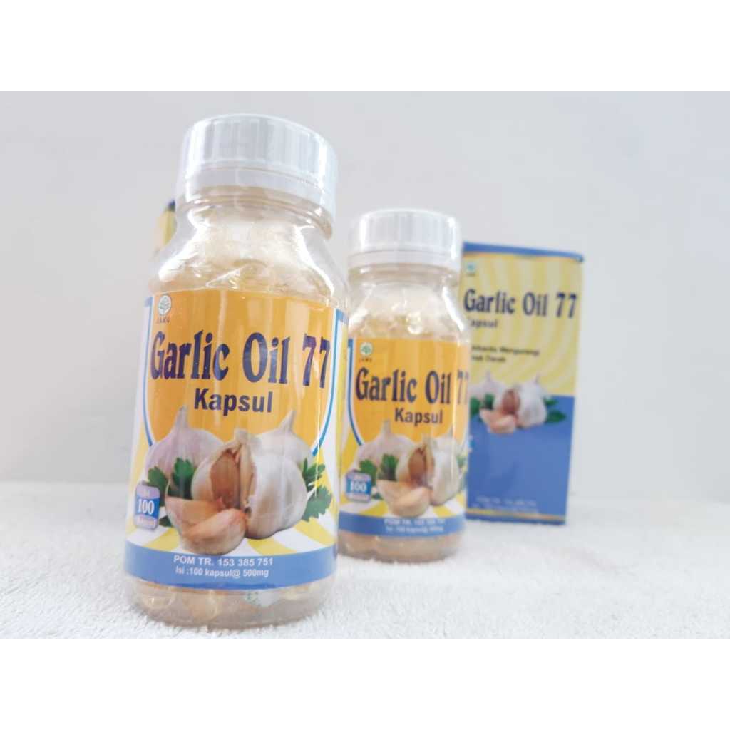 Kapsul Garlic Oil 77 100 Kpsl | Minyak Bawang Putih Murni