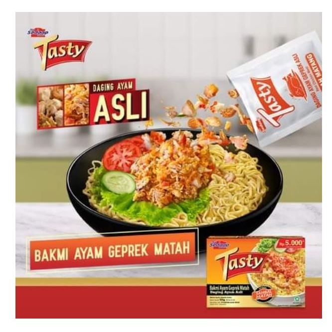 

Mie Sedaap TASTY Bakmi Ayam / Beef Dengan Daging Asli