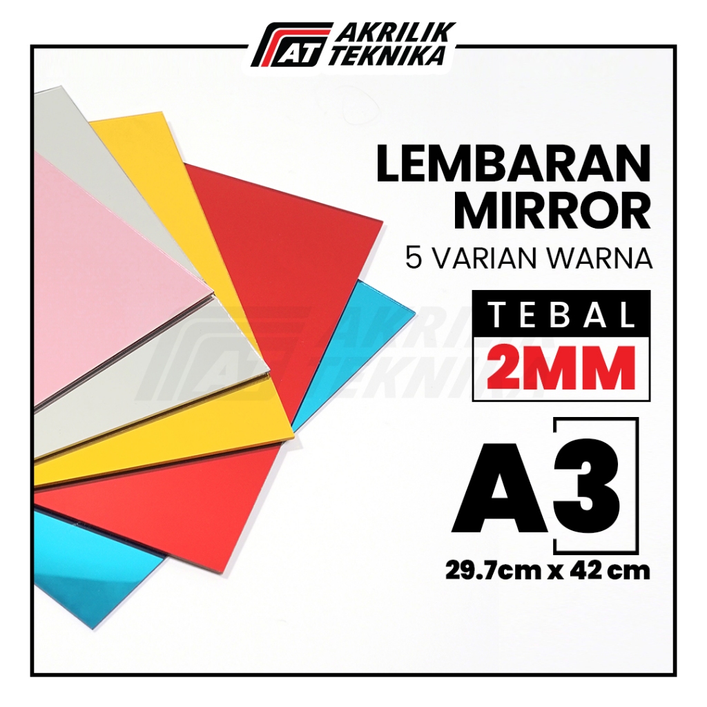 

ghg Akrilik Mirror A3 Gold Silver Rose Gold / Acrylic Sheet Mirror / Lembaran Kaca Cermin
