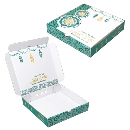 

( 10 pcs ) Box Toples Kue Kering Lebaran 250gr Isi 4 Dus Hampers Baju Hijab Idul Fitri Ukuran 25x25x5 cm