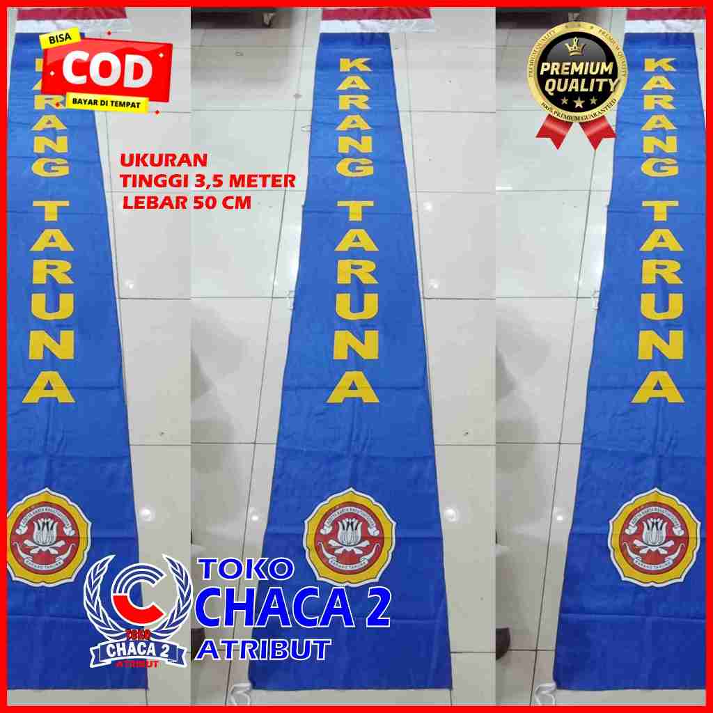 bendera umbul-umbul karang taruna panjang 3,5 meter / bendera jalanan karang taruna / umbul umbul ka