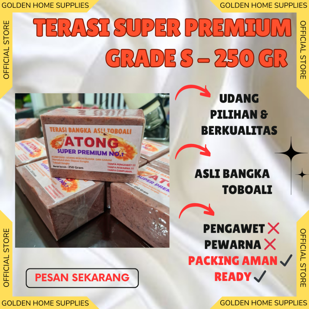 

Terasi Bangka Super Premium Grade S Atong – Asli Toboali 100% | 250gr