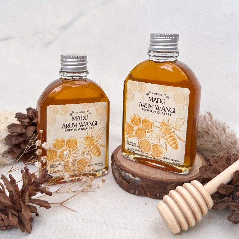 

Madu Murni Alami Premium Arum Wangi 150 gram Travel Size