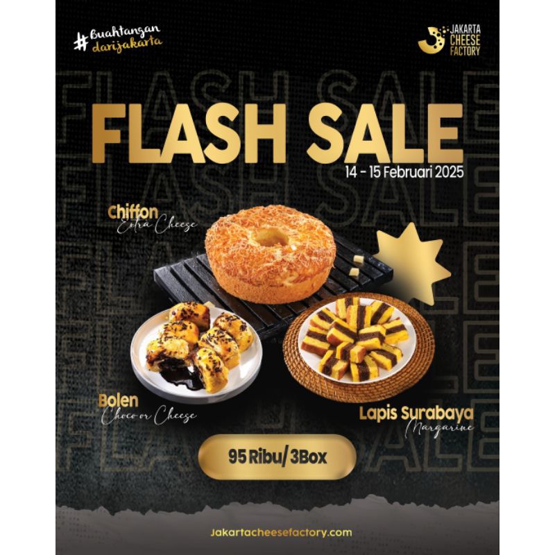 

Promo Spesial FLASE SALE Jakarta Cheese Factory