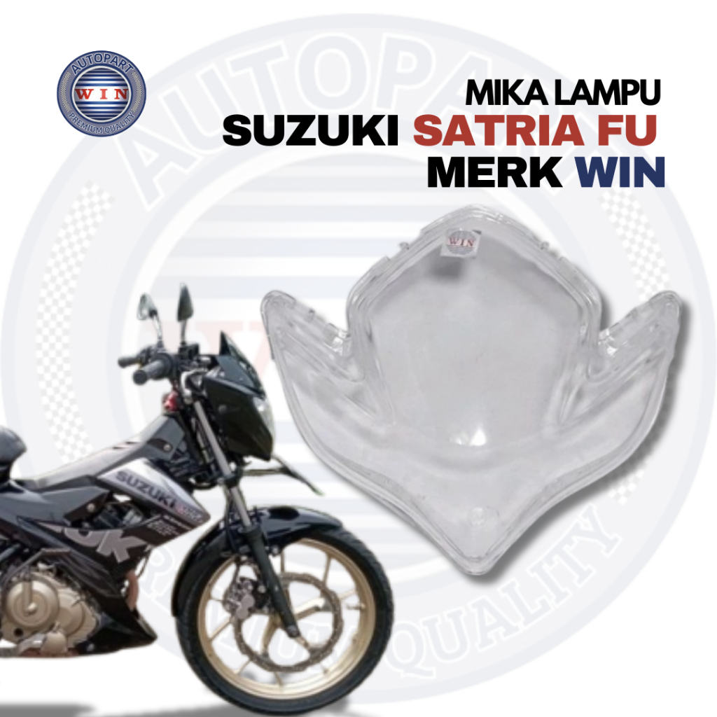 Mika Lampu Satria FU || Mika Kaca Lampu Depan Satria FU 2010 Barong Merk WIN