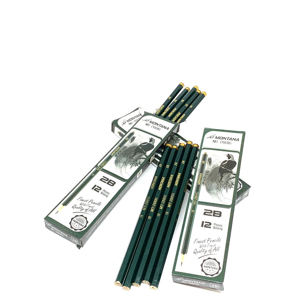 

Pensil 2B isi 12 pcs per box Montana MT-2B01G Hijau Cocok Untuk Ujian Komputer