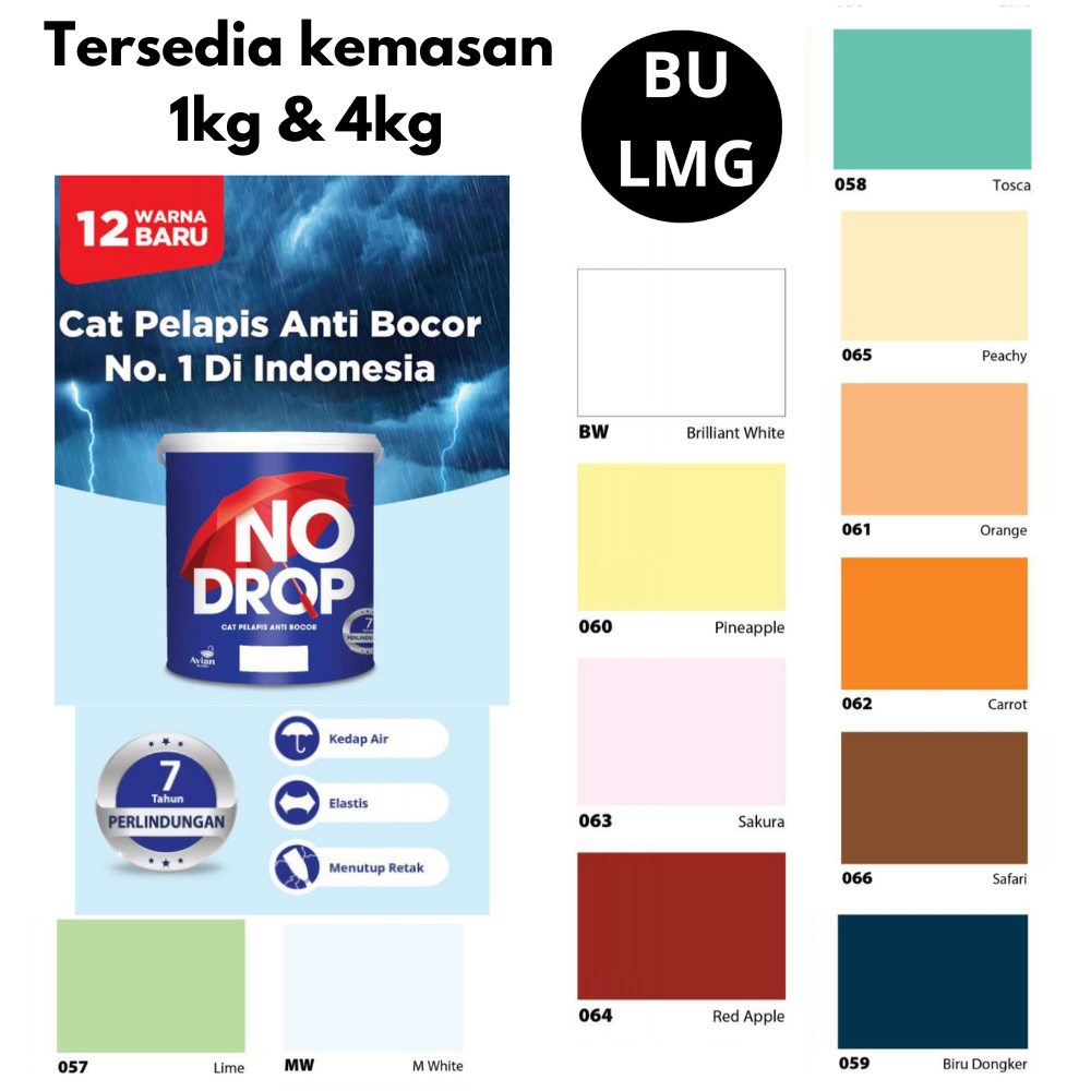 No Drop Anti Bocor || Cat Anti Bocor || No Drop Cat Premium || No Drop Anti Bocor 4Kg [No Drop New 4