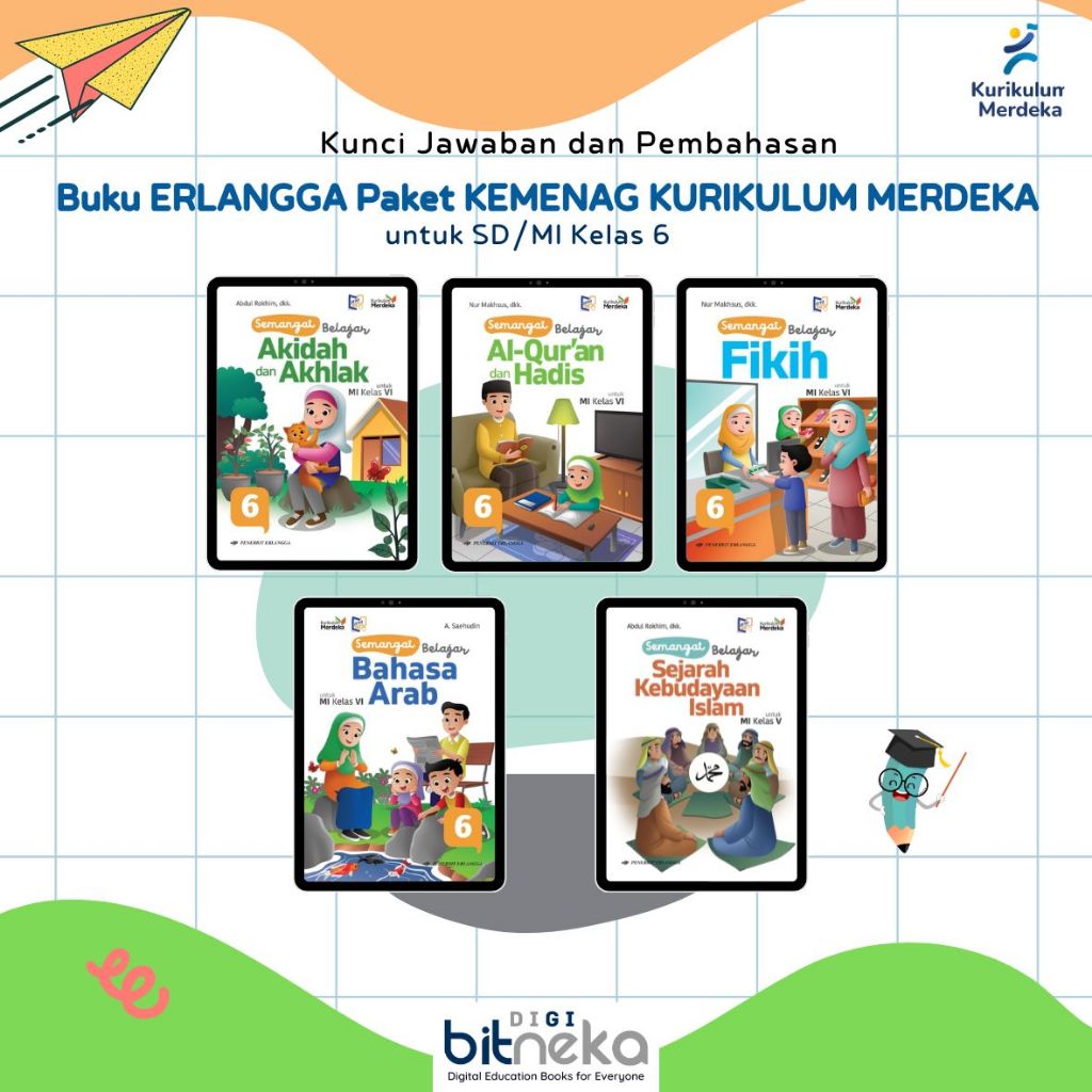 Kunci Jawaban Buku Paket Agama SD/MI Kelas 6 Kurikulum Merdeka - ERLANGGA