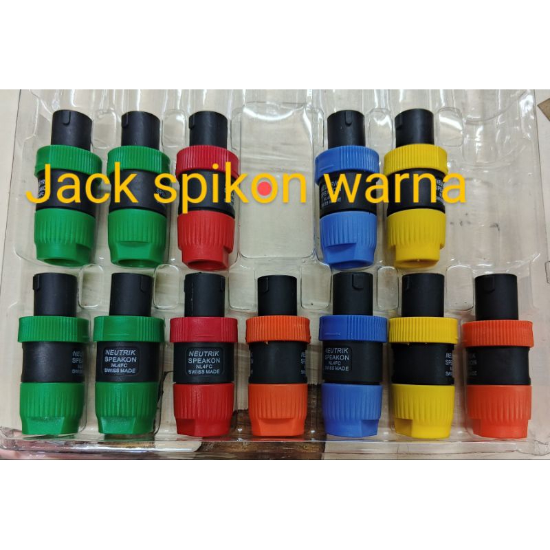 Jack speakon neutrik