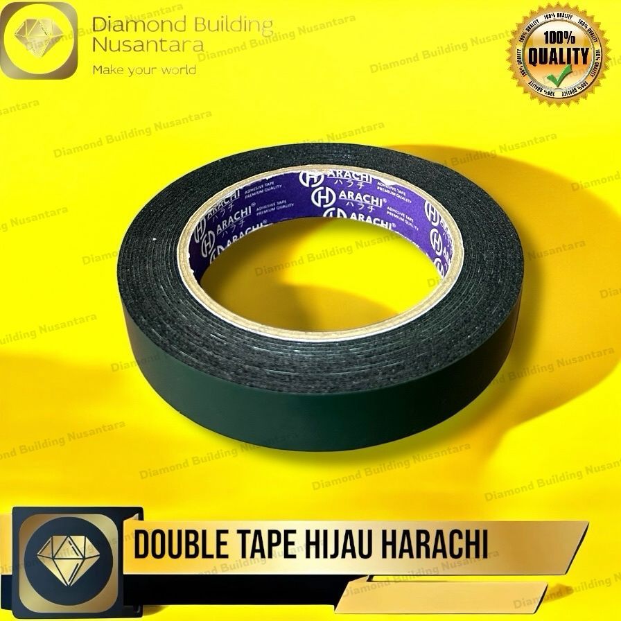 

Double Tape Foam Hijau 1" 20mm x 5 meter Selotip Lakban Busa Hijau HARACHI Harga Termurah