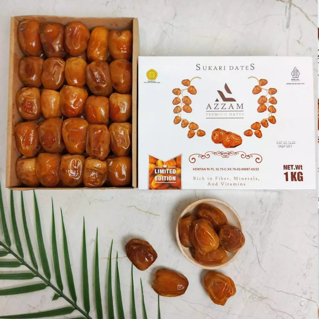 

Kurma Sukari 1kg Azzam 1Kg Premium Quality