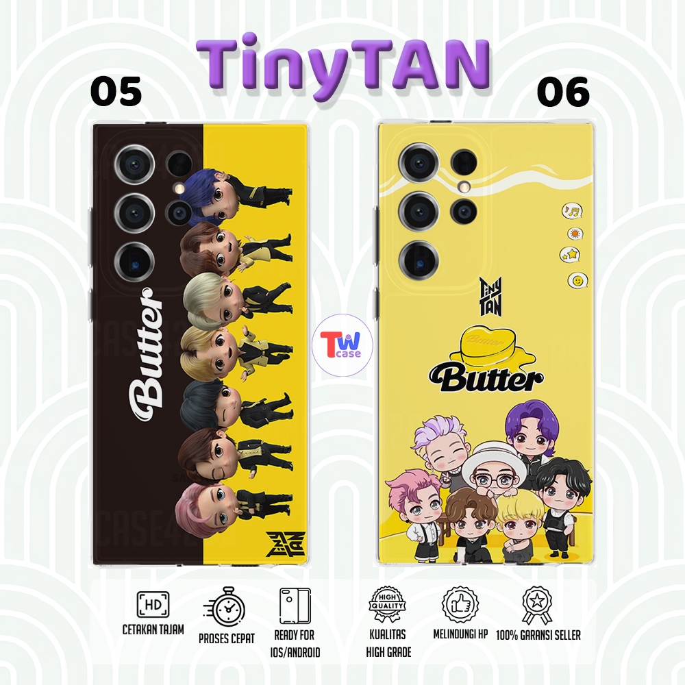Casing HP Clear Softcase TPU High Grade Tinytan Collection Lucu Gemoy Keren