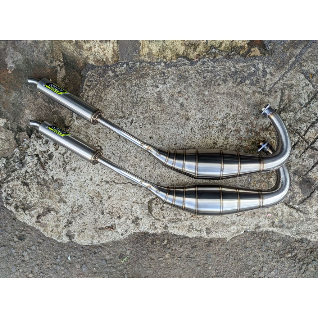 Knalpot Ninja R SMR Jogja Stainless - Leher Plepet