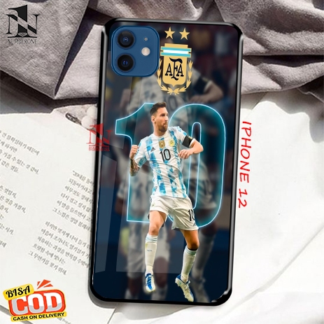 Casing Case Hp Glosy Iphone 12 [messi] Aneka casing, case, kondom hp, custom case, case aesthetic ca