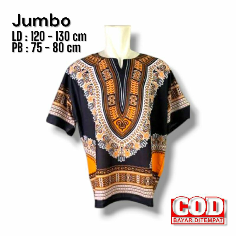 Baju kaos dashiki Au jumbo/ baju kaos santui pria wanita/ baju kaos dashiki au jumbo
