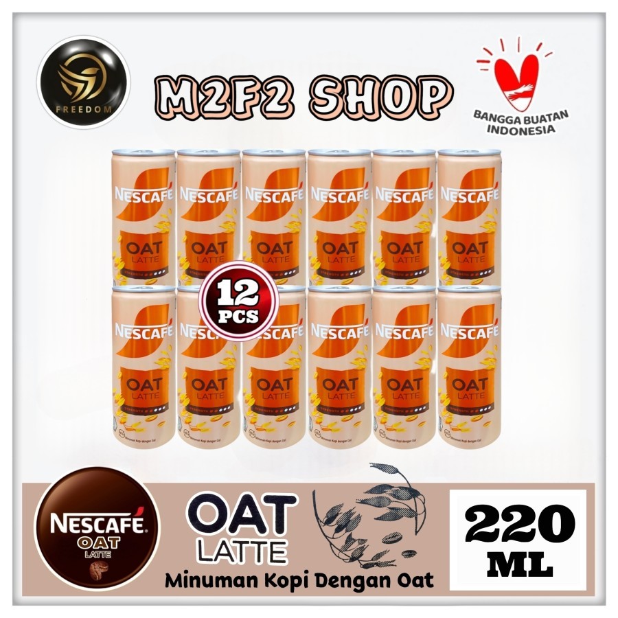 

Nescafe Coffee Ala Cafe Oat Latte Can | Kopi Susu Dengan Sereal Kaleng - 220 ml (Kemasan 12 Pcs)