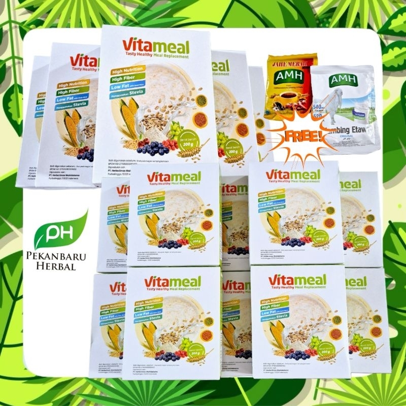 

VITAMEAL 15 PAKET FREE AMH JAHE MERAH DAN SUSU AMH ORI