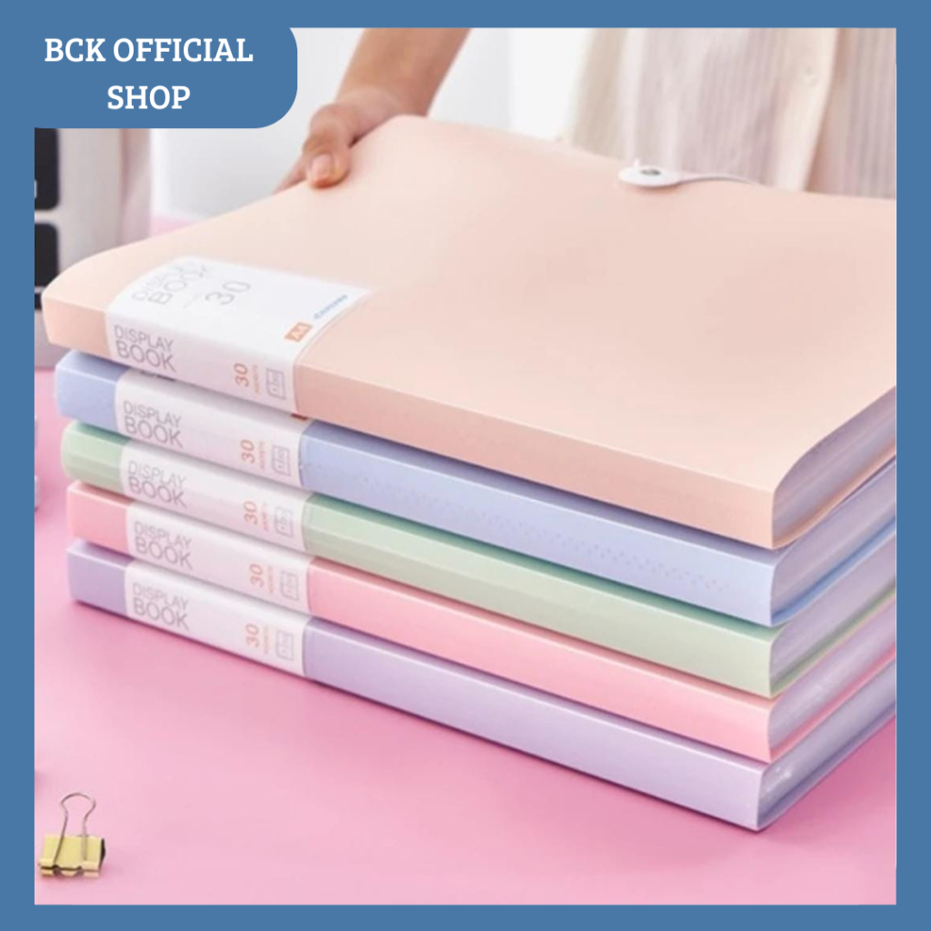 

BCK Dokumen Keeper Map Clear Holder A4 20 Pockets Pastel Color