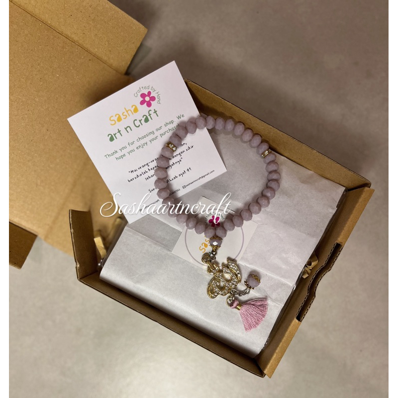 Tasbih 33 Butir/Tasbih dari Batu Ceko/ Tasbih Kekinian/Tasbih Cantik