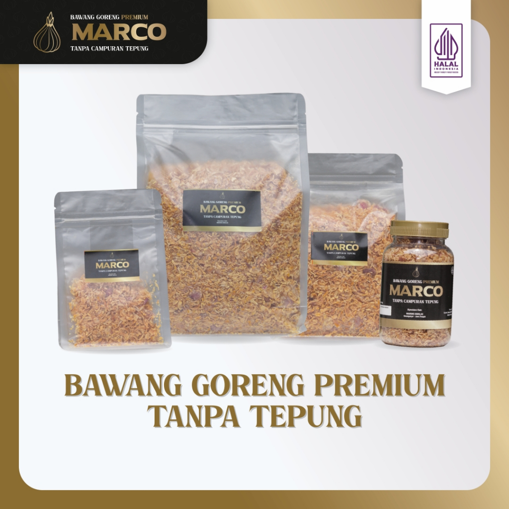 

Bawang Goreng Premium Marco – Krispi Tanpa Tepung & Bebas Minyak