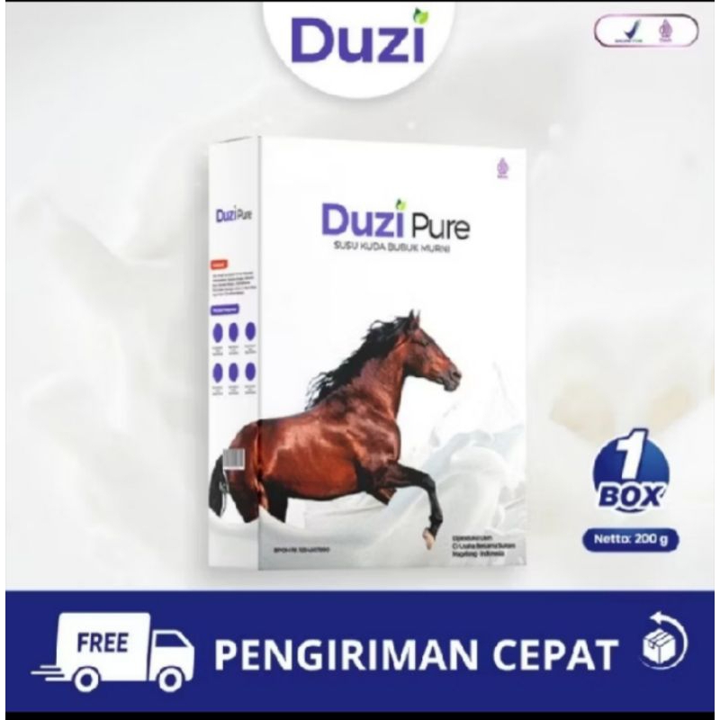 

Duzi Pure -Susu Kuda Lombok Bubuk 200 gram 1 box