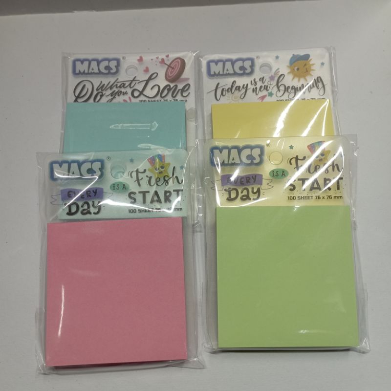 

MACS STICKY NOTES 100 sheet 76x76mm / pcs