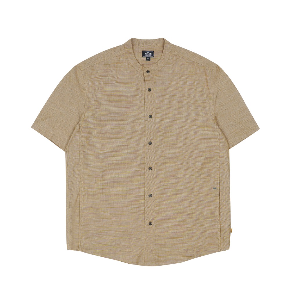 Baju Koko Original MGEE - Baju Koko Lengan Pendek Pria Original  MGEE Azka CKPR 077 Mustard