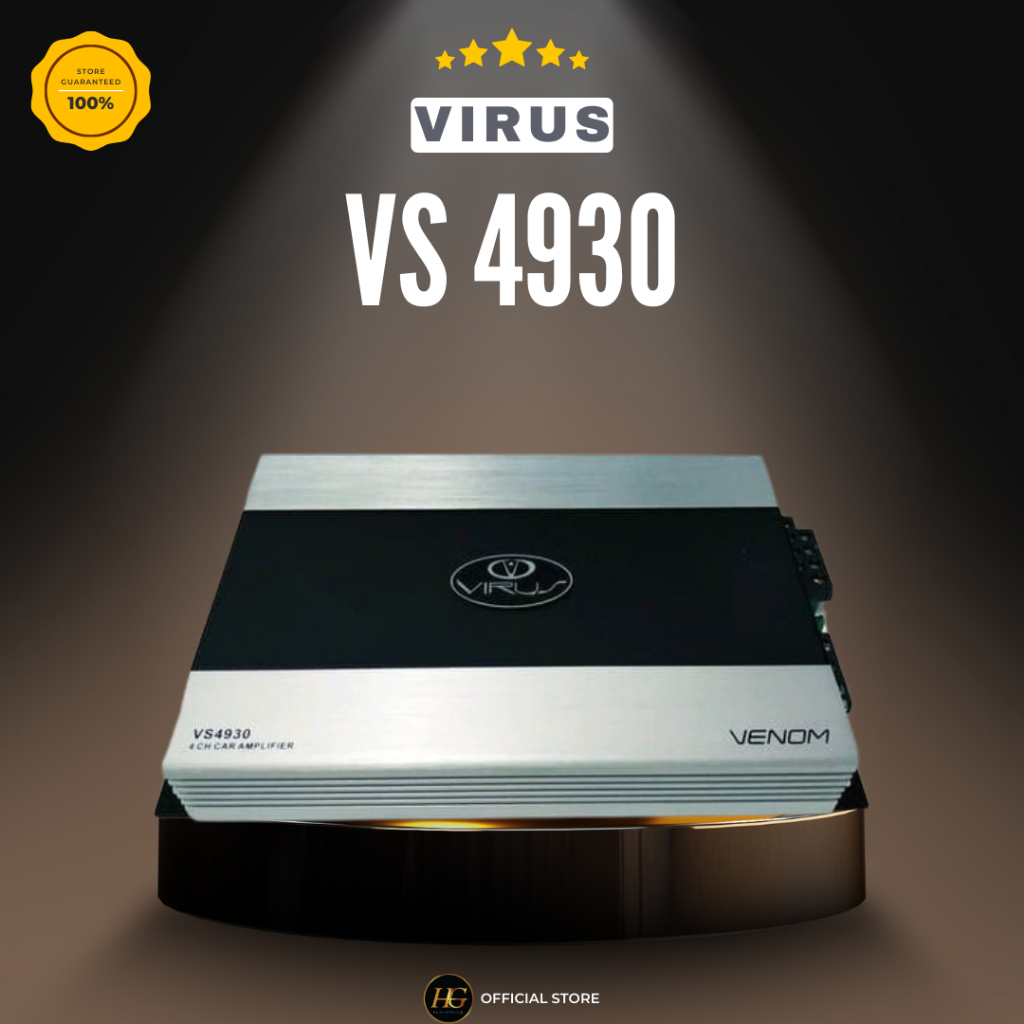 Power Amplifier 4 Channel Virus by Venom VS 4930