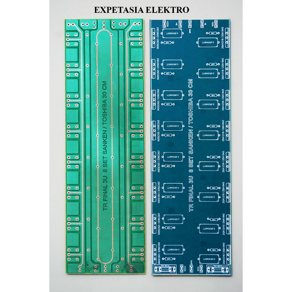 PCB FINAL 3U 8 SET HEATSINK LEBAR 8 CM UNTUK SANKEN / TOSHIBA