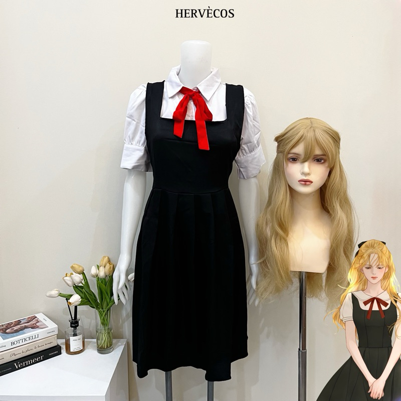 【Hervé】Ready Layla Llewelyn Cosplay Costume Manhwa Dress Kostum Wig Set Halloween Hervecos