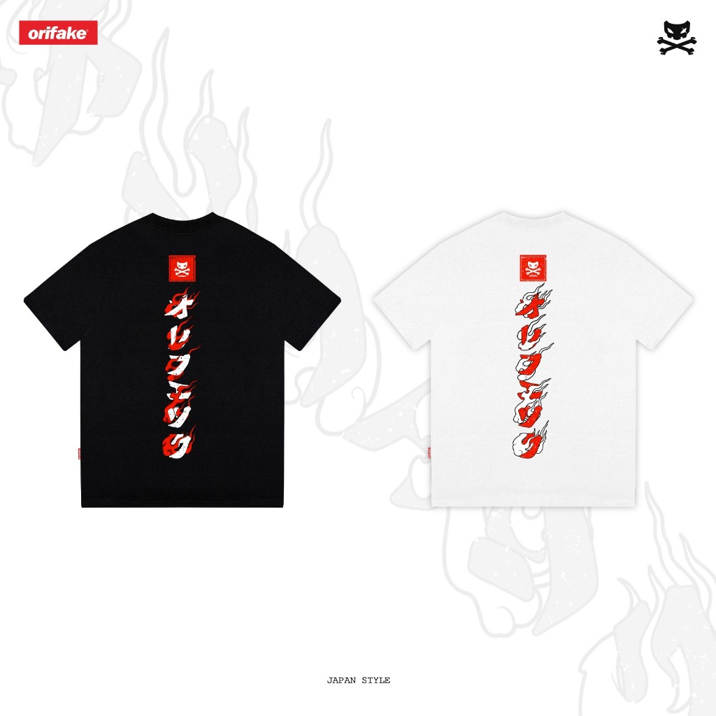 [COD] Orifake - T-Shirt Japan Style 200gsm Kaos Pria Original