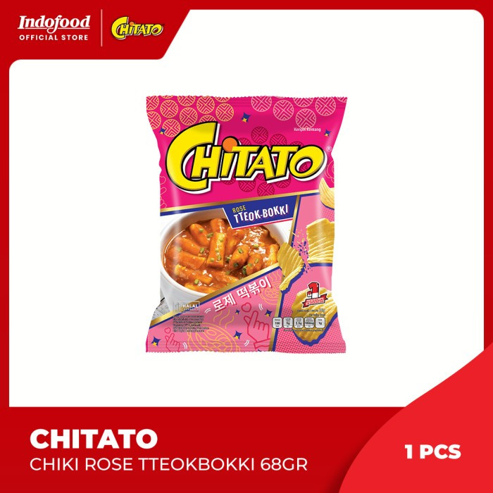 

Chitato Wavy Rasa Rose Tteokbokki 68 gram