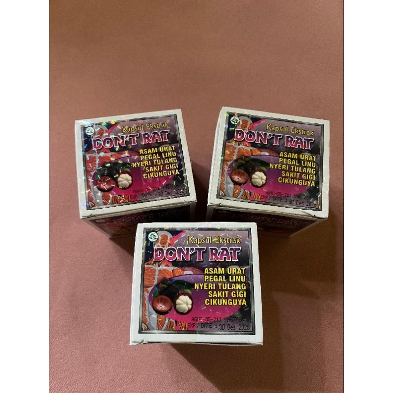 

[ GROSIR ] Don't Rat kapsul ekstrak kulit manggis asli original