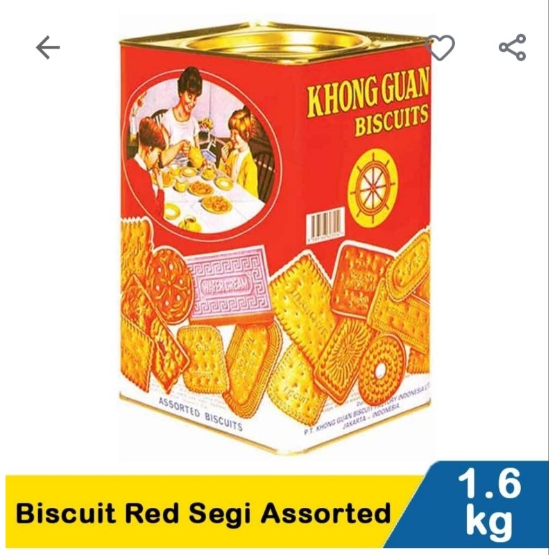 

KHONG GUAN Biscuit Assorted Merah 1,6 kg