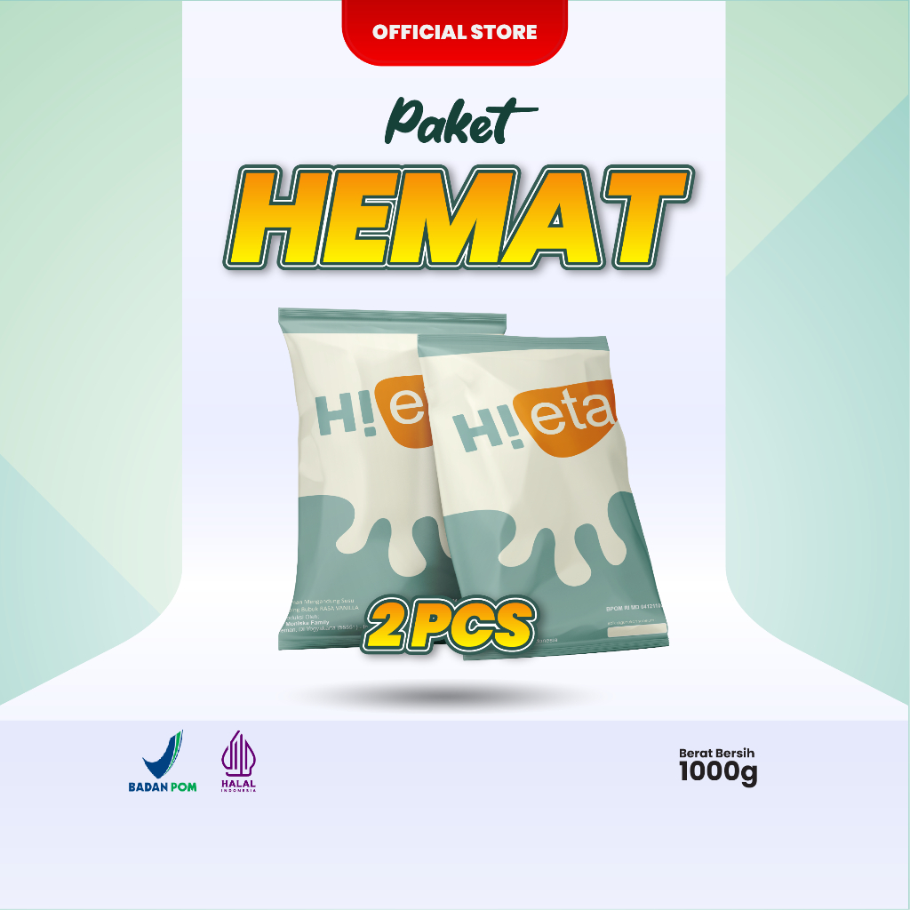 

Susu Kambing Etawa Bubuk Rasa Vanila Paket 2 HiEta Murni