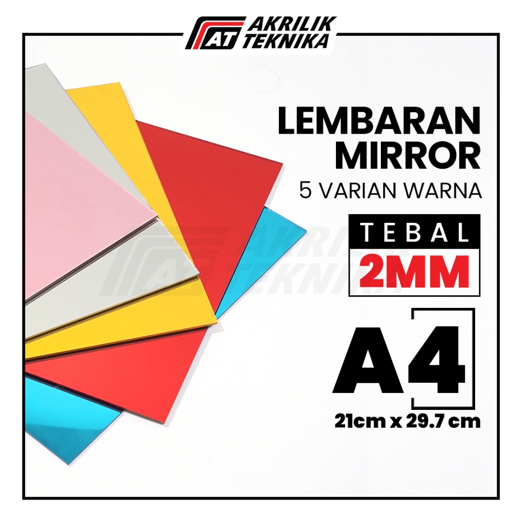

Akrilik Mirror A4 Gold Silver Rose Gold / Acrylic Sheet Mirror / Lembaran Kaca Cermin