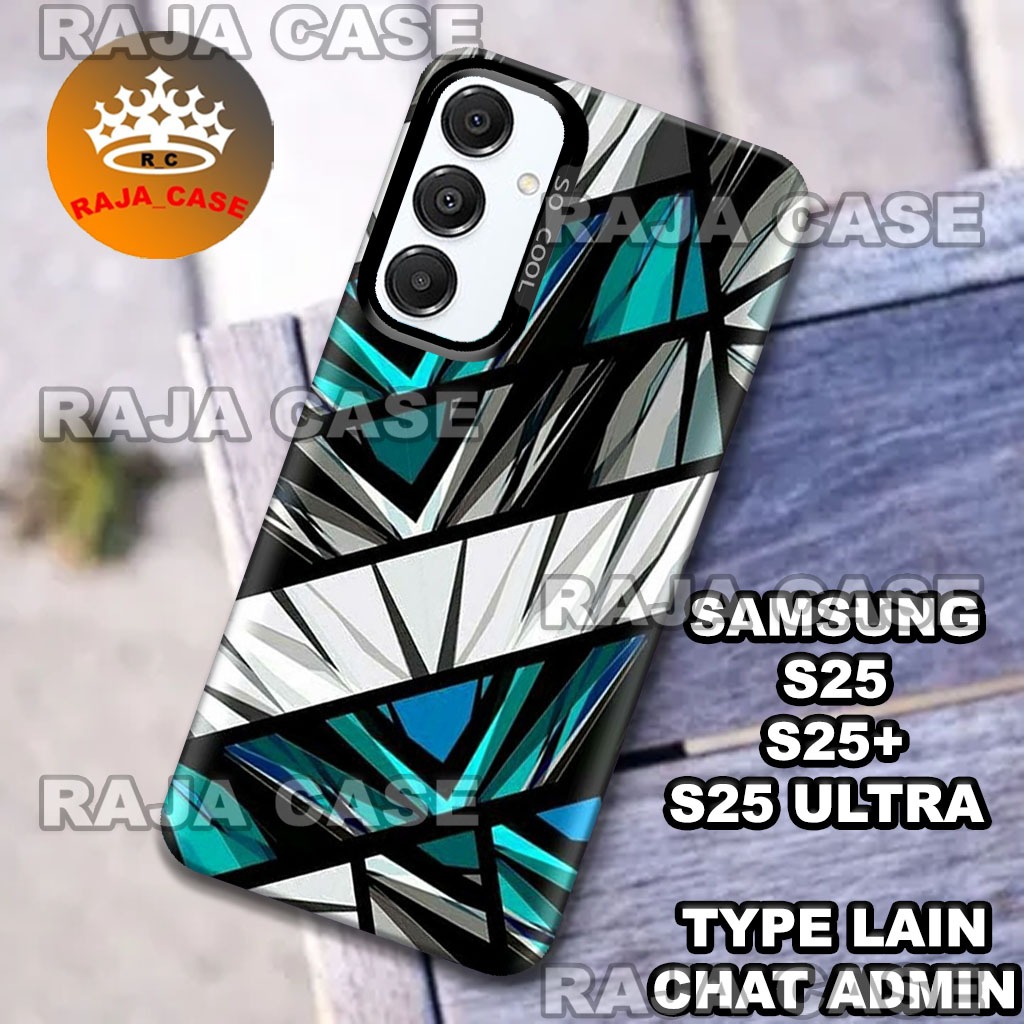 (RC2) Case hp Samsung S25 - Samsung S25 Plus - Samsung S25 Ultra/Motif Abstrak/case hologram Samsung