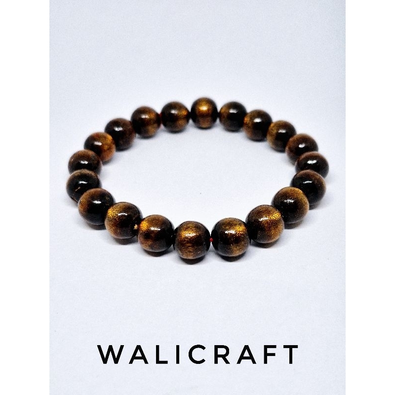 Gelang Tali Arus Akar Bahar Emas / Gelang Akar Bahar Kuning